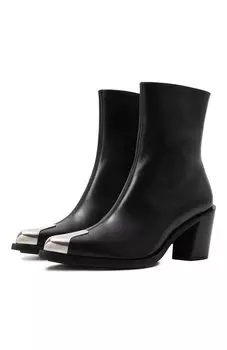 Кожаные ботильоны Punk Alexander McQueen