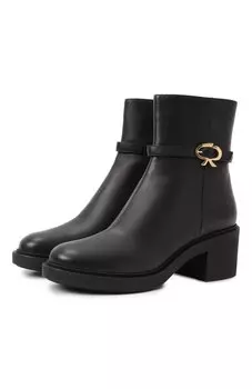 Кожаные ботильоны Ribbon Dumont 45 Gianvito Rossi