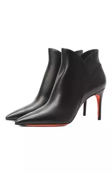 Кожаные ботильоны Santoni