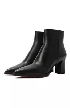 Кожаные ботильоны Santoni