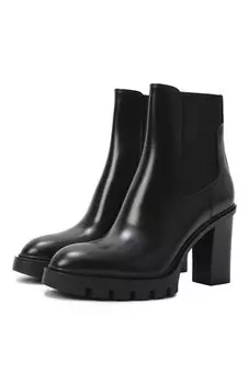 Кожаные ботильоны Santoni