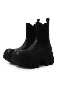 Кожаные ботинки Bulldozer Balenciaga