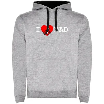 Худи Kruskis I Love Dad Two-Colour, серый