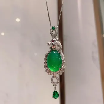 SACE GEMS классический медный сплав циркон женский кулон ожерелье модный подарок лавандовый