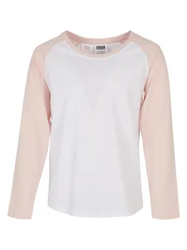 Лонгслив Urban Classics, цвет white/pink