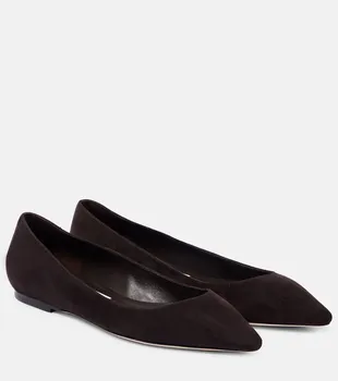 Балетки Romy из замши Jimmy Choo, кофе
