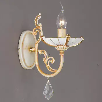 Настенное бра La Lampada 590 WB 590/1.17 Ceramic Gold