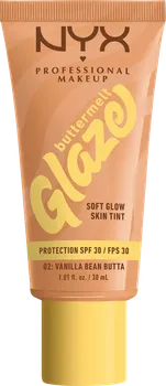 Тональный крем NYX PROFESSIONAL MAKEUP Foundation Buttermelt Glaze mit LSF 30, 02 Vanilla Bean Butta, 30 ml