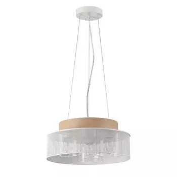 люстра подвесная LUMION Moderni Е27 3х40Вт металл белый бежевый