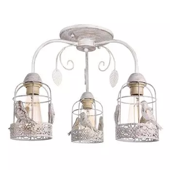 люстра потолочная ARTE LAMP Cincia E27 3х40Вт металл белый