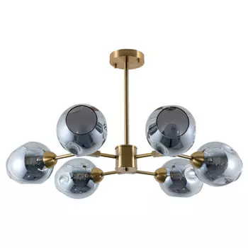 люстра потолочная ARTE LAMP Yuka 6x60Вт E27 металл медь