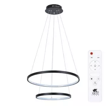 люстра подвесная ARTE LAMP Frodo LED 1х65Вт металл чёрный