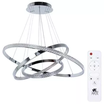 люстра подвесная ARTE LAMP Orione LED 1х160Вт металл хром