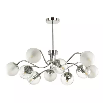 люстра потолочная LUMION Candice 10х40Вт E14 металл хром