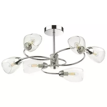 люстра потолочная LUMION Romeo E14 6х40Вт хром