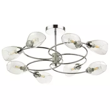 люстра потолочная LUMION Romeo E14 8х40Вт металл хром