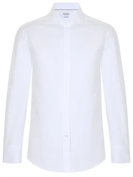Рубашка Slim Fit хлопковая BRUNELLO CUCINELLI