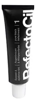 Краска для бровей и ресниц Eyelash &amp; Eyebrow Color 15мл: 1 Черный