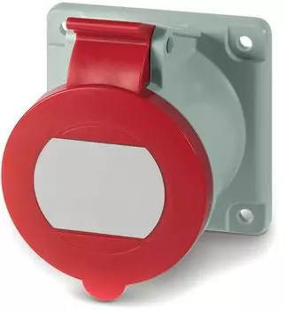 Розетка панельная DKC DIS4223266 IP44 32A 3P+E 400В, "Quadro"