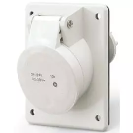 Розетка панельная DKC DIS4301616 40-50 Вольт, 16 Амп, 40-50 В/50-60 Гц, IP44, 2 полюса, "Quadro"