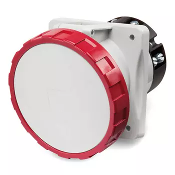 Розетка панельная с наклоном DKC DIS4156367 IP67 63A 3P+E+N 400В, "Quadro"