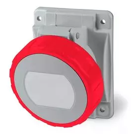 Розетка панельная с наклоном DKC DIS4181666 IP67 16А 3P+E 400В, "Quadro"