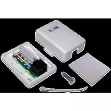 Компьютерная розетка настенная TWT TWT-SM1-45/6-WH 1 порт RJ-45, категория 6, белая