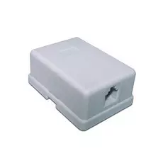 Телефонная розетка настенная TWT TWT-SS1-12-WH 1 порт 6P4C, винтовая