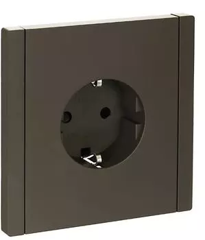 Розетка с заземлением IEK FP-R14-16-K03 FORTE&PIANO с защитными шторками 16А FP315 серый