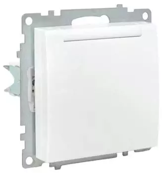 Розетка с заземлением с крышкой EKF EWV10-124-90 Валенсия 16А белая с защитными шторками IP44