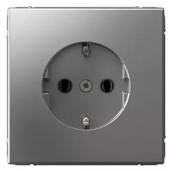 Розетка с заземлением Systeme Electric GAL000943 ArtGallery 16А, механизм, сталь