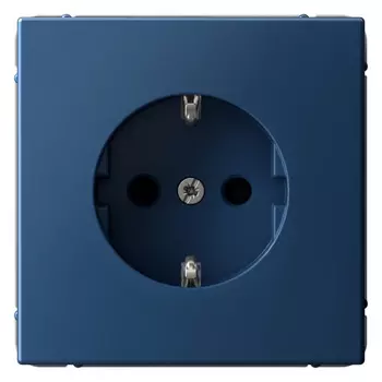 Розетка с заземлением Systeme Electric GAL001145 ArtGallery со шторками, 16А, механизм, Аквамарин