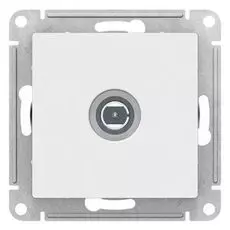 Розетка Schneider Electric ATN000193 AtlasDesign, TV антенна, коннектор, механизм, белая