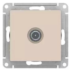 Розетка Schneider Electric ATN000291 AtlasDesign, TV, оконечная, 1DB, механизм, бежевая