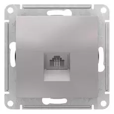 Розетка Schneider Electric ATN000381 AtlasDesign, телефонная, RJ11, механизм, алюминий
