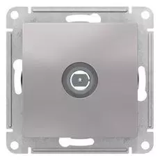 Розетка Schneider Electric ATN000393 AtlasDesign, TV антенна, коннектор, механизм, алюминий