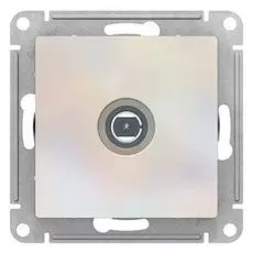 Розетка Schneider Electric ATN000493 AtlasDesign, TV антенна, коннектор, механизм, жемчуг