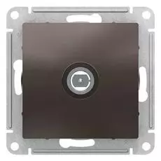 Розетка Schneider Electric ATN000693 AtlasDesign, TV антенна, коннектор, механизм, мокко