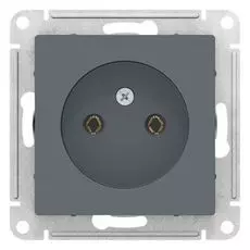 Розетка Schneider Electric ATN000741 AtlasDesign, без заземления, 16А, механизм, грифель