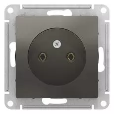 Розетка Schneider Electric ATN000941 AtlasDesign, без заземления, 16А, механизм, сталь