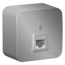 Розетка Schneider Electric BLNIA011003 ТЛФ RJ11 изолир. пластина Алюминий наруж