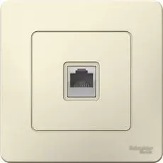 Розетка Schneider Electric BLNIS045002 компьютерная RJ45 Молочная внутр