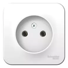 Розетка Schneider Electric BLNRA000121 б/з без шторок 16А, 250В, изолир. пластина (белый) наруж