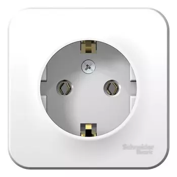Розетка Schneider Electric BLNRA010101 с/з без шторок, 16А, 250В (белый) наруж
