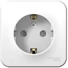Розетка Schneider Electric BLNRA011101 с/з со шторками, 16А, 250В (белый) наруж