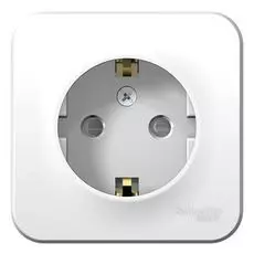 Розетка Schneider Electric BLNRA011111 с/з со шторками 16А, 250В, изолир. пластина (белый) наруж
