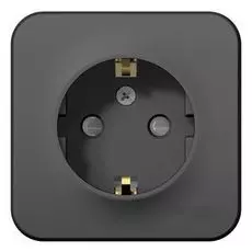 Розетка Schneider Electric BLNRA011116 с/з со шторками 16А, 250В, изолир. пластина Антрацит наруж