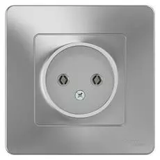 Розетка Schneider Electric BLNRS000013 б/з без шторок 16А, 250В Алюминий внутр