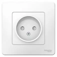 Розетка Schneider Electric BLNRS000111 б/з со шторками, 16А, 250В (белый) внутр