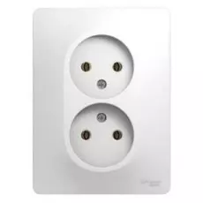 Розетка Schneider Electric GSL000120 2-я без заземления (в сборе с рамкой)